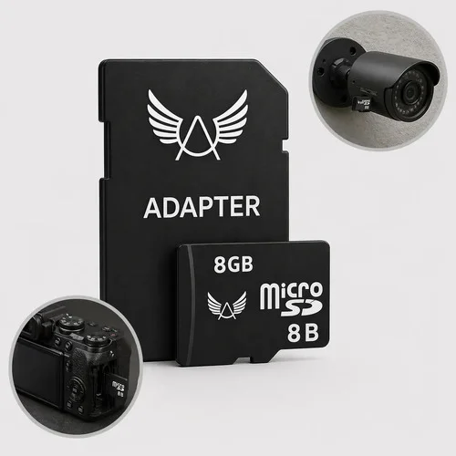Cartão De Memória Micro Sd 8gb Classe 10 Para Celular Câmera de Segurança Tablet Com Adaptador Louis Riel Acústico