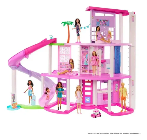 Casa dos Sonhos da Barbie conjunto de brinquedos Com Piscina E Acessórios Com 2 Andares Para Crianças A Partir De 4 Anos Casa da Barbie