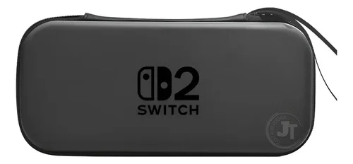 Case Capa Estojo Bolsa Transporte Para Nintendo Switch 2 Preta Proteção E Armazenamento