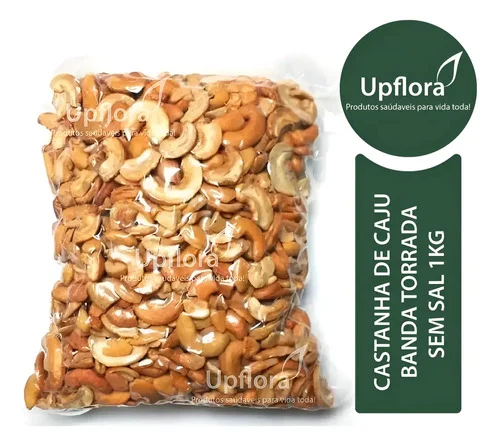 Castanhas De Caju Em Bandas - 1kg Torrada Sem Sal Ou Com Sal