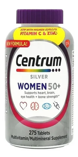 Centrum Silver Para Mulheres Mais De 50 Anos 275 Tablets Sab Sem Sabor