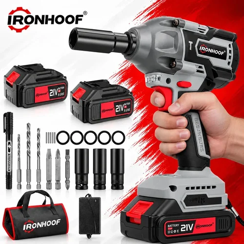 Chave De Impacto Parafusadeira Bateria Brushless 520nm Profissional
