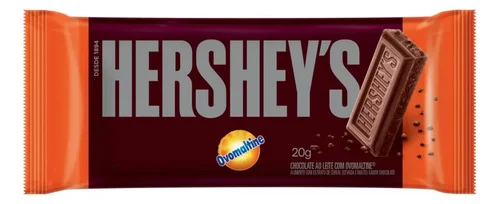 Chocolate ao Leite Hershey's com Ovomaltine 20 g