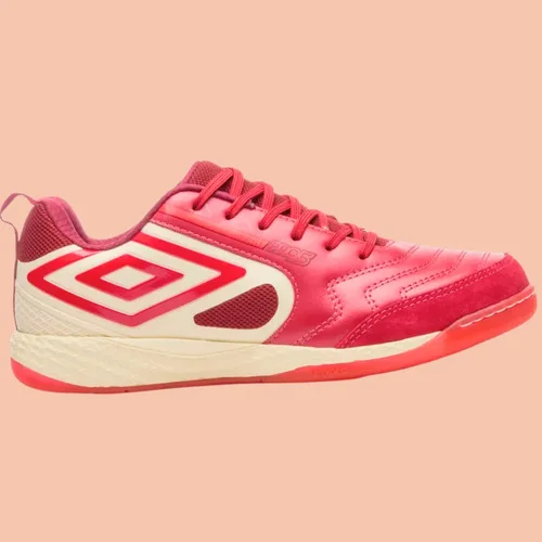 Chuteira Futsal Umbro Pro 5 Bump Original Couro Natural