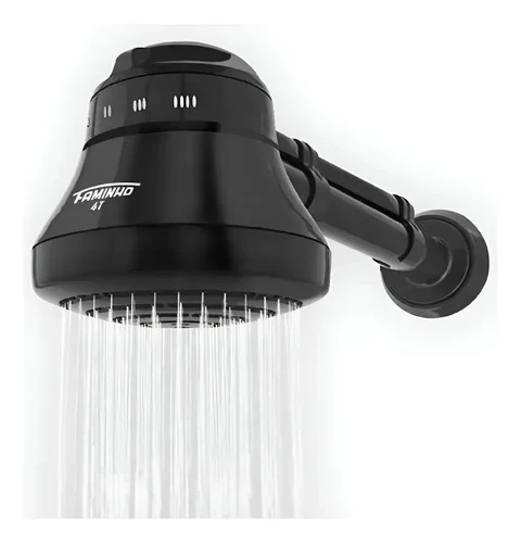 Chuveiro Com Cano Preto 6800W Faminho FAME