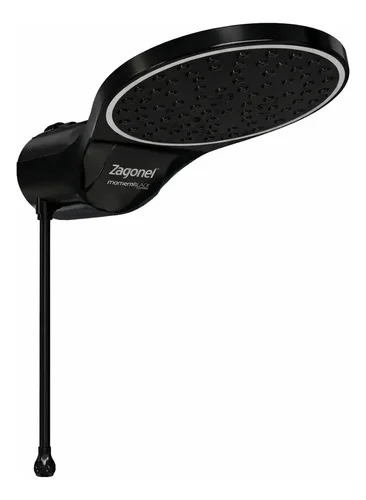 Chuveiro Ducha Elétrico Parede Zagonel Eletrônica Moment Preto 7.5 Kw