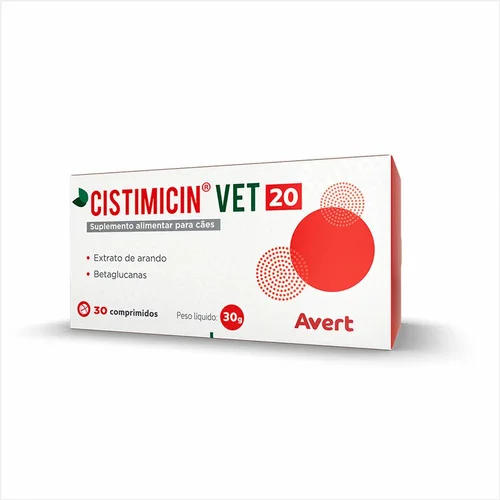 Cistimicin Vet 20 Suplemento Cães 30 Comprimidos Avert