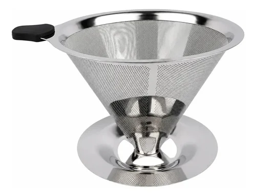 Coador De Café Inox 103 Com Filtro Permanente Reutilizável Sem Papel Peneira Lavável Para Café Coado
