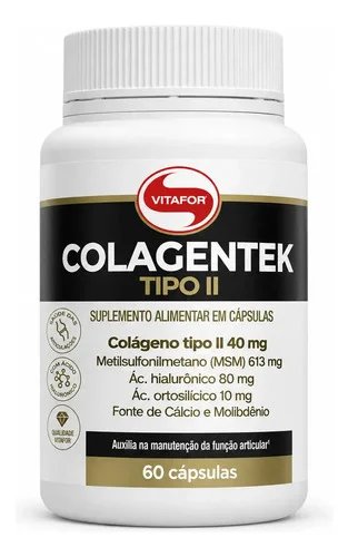 Colagentek Il Com 60 Cápsulas Vitafor Sem Sabor Suplemento Natural
