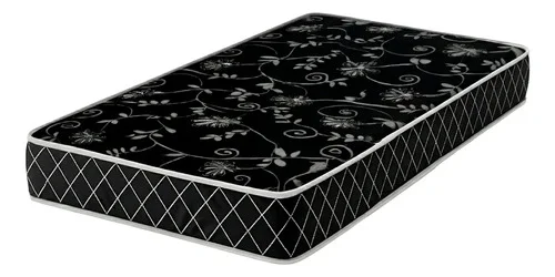 Colchão Solteiro Macio Anti Alérgico D20 188x78x12 Cor Preto