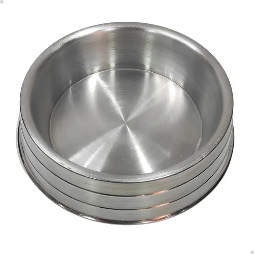 Comedouro Aluminio Pesado Antiderrapante GG 3000ml Cachorro Grande