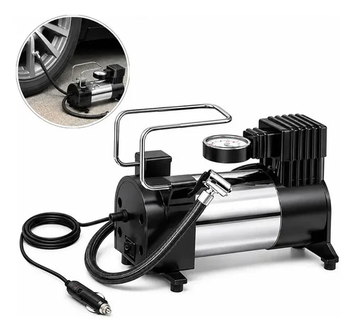Compressor de Ar Portátil 35L/Min para Automóveis e Bicicletas Carro Moto Pneus
