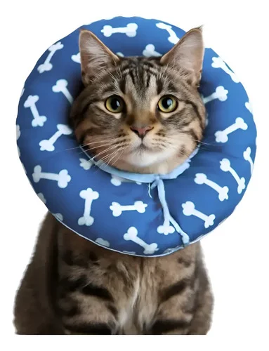 Cone Colar Elizabetano Ajustável Macio Cães E Gatos