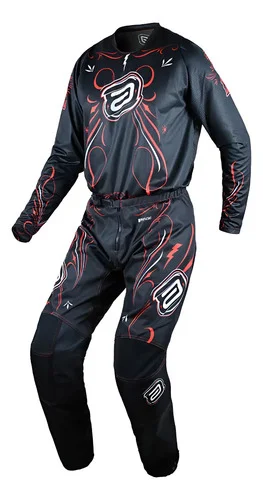 Conjunto Roupa Motocross Asw Image Pinstripe Bruno Crivilin