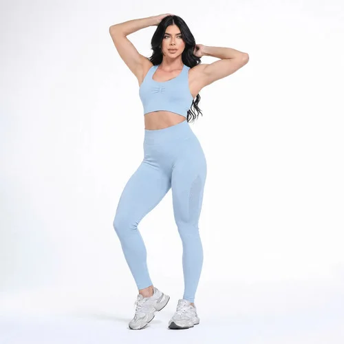 Conjunto Selene Top E Legging Feminino Academia Cós Alto