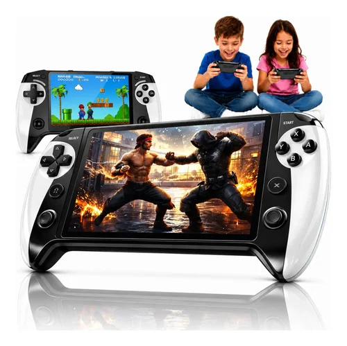 Console X9 Premium Portátil 6,5 Polegadas Rápido Branco Branco