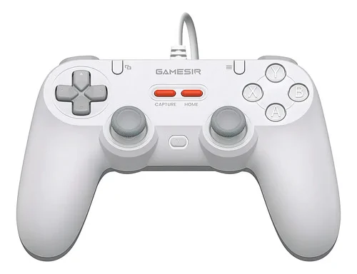Controle GameSir Tegenaria T3 Lite Com Fio para PC Switch Android iOS Steam Celular Hall Effect USB-A Design Ergonômico Branco