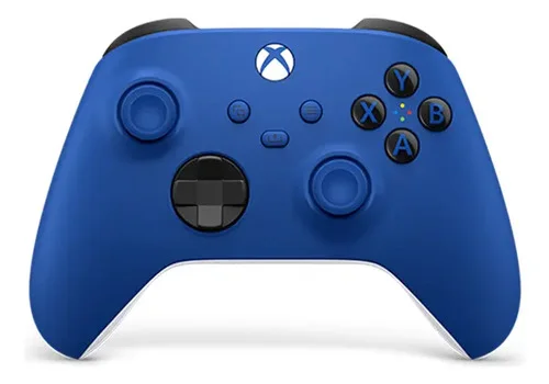 Controle Sem Fio Xbox Series X|S Microsoft Azul Shock com Bluetooth