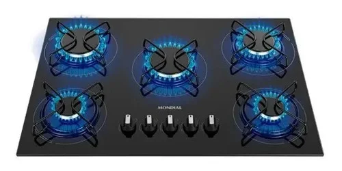 Cooktop a Gás, 5 Bocas, Mondial Bivolt - CTG-03