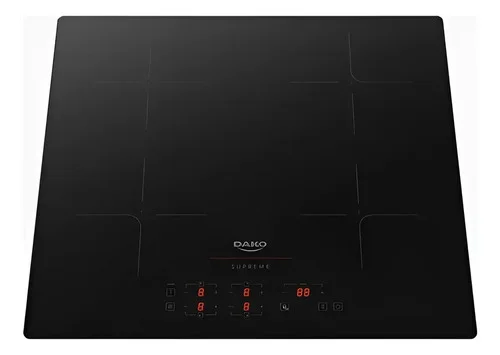 Cooktop de Indução 4 Bocas Dako 7200W 9 Níveis Supreme Touch Preto