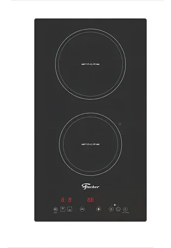 Cooktop de Indução Fischer 2 Bocas Vitrocerâmica com Touch Screen