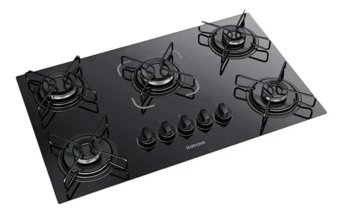 Cooktop Fogão Itatiaia Essencial 5 Bocas Bivolt Preto Preto 127/220v