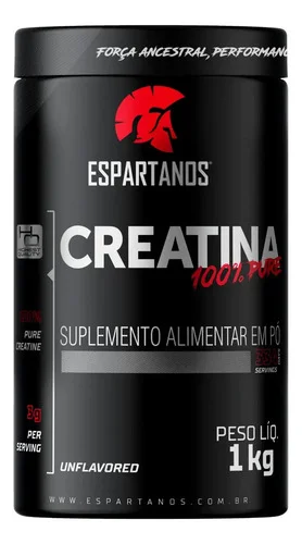 Creatina Espartanos em pó Sem sabor x 1kg
