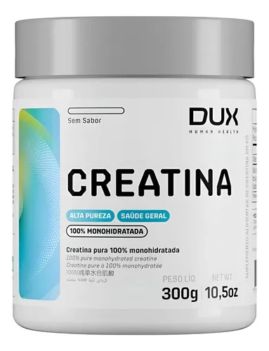Creatina Monohidratada 300g Dux Nutrition Pó Neutro Sem Sabo Neutro