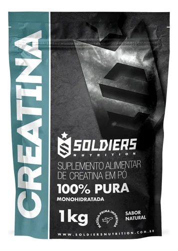 Creatina Soldiers Nutrition em pó Sem sabor x 1kg