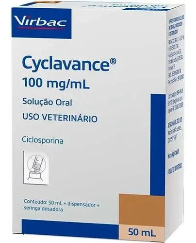 Cyclavance 100mg/ml 50ml Virbac Para Dermatite Atópica em Cães