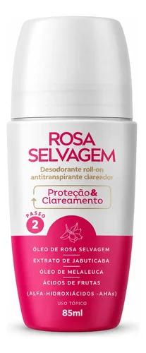 Desodorante Clareador Roll On 85ml - Rosa Selvagem Suave