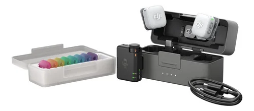 Dji Mic Mini 2 (2tx + 1 Rx + Estojo De Carregamento) Dji143 Preto