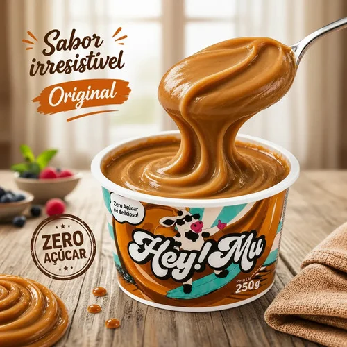 Doce Leite Hey Mo Hey Mu 250g - Dieta Zero Açúcar Cross Fit