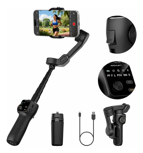 Estabilizador Celular Gimbal Com Tripé 3 Eixos Suport Câmera