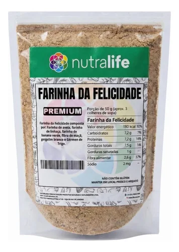 Farinha Da Felicidade Mix 6 Superalimentos Naturais 1 Kg