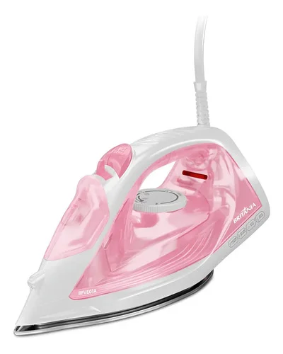 Ferro De Passar A Vapor Britânia Rosa Vapor Extra Bfve01a Rosa
