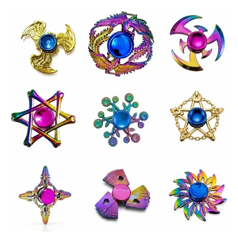 Fidget Hand Spinner Metal Dos Raros Anti Ansiedade Premium