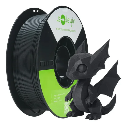 Filamento Creality Soleyin Ultra Pla 1kg 1.75mm-varias Cores Preto