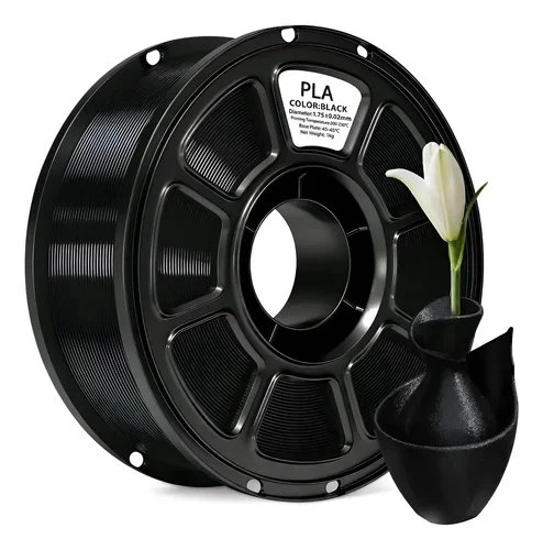 Filamento Pla 1,75mm 1kg Para Impressora 3d Branco Ou Preto
