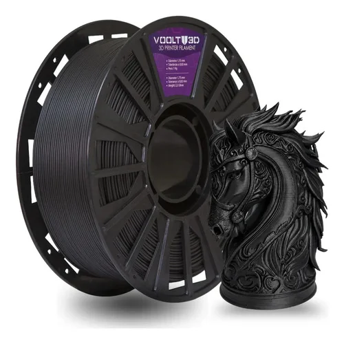 Filamento Pla Preto Evo 1kg Impressora 3D Imprimindo Peças De Decoração Em 3D Fabricação Nacional