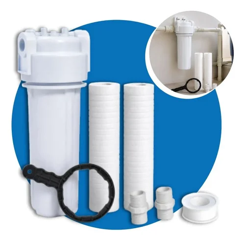 Filtro Agua Caixa Dagua Cavalete Refil Polipropileno Chave