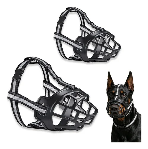 Focinheira Anti-engate Para Pitbull E Raças Grandes - Kit 2