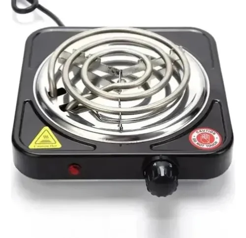 Fogão Cooktop Elétrico Fogareiro 1 Boca 1.000 Watts Preto 127v