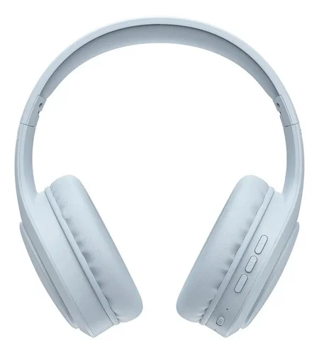 Fone De Ouvido Headphone Dapon H02d Bluetooth 5.1 Over-ear 22 Horas De Bateria Azul Bebê
