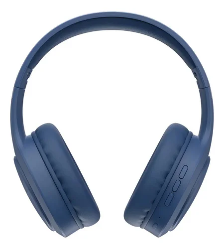 Fone De Ouvido Headphone Dapon H02d Bluetooth 5.1 Over-ear 22 Horas De Bateria Cor Azul