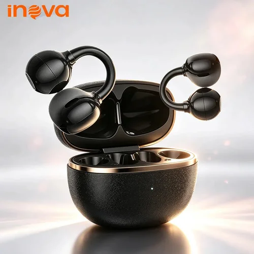 Fone De Ouvido Inova Open-ear Bluetooth Para Esportes Com Controle Tátil E Bateria De Longa Duração