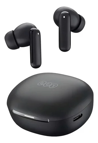 Fones de ouvido QCY N30, ANC Adaptativo de até 45dB, Bluetooth 5.4, Conexão dupla simultânea, IPX4, Cor Preto