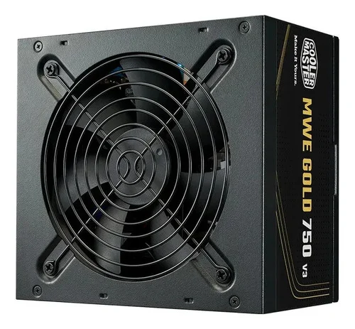 Fonte Cooler Master Mwe 750 V3 750w Atx 3.1 Preto
