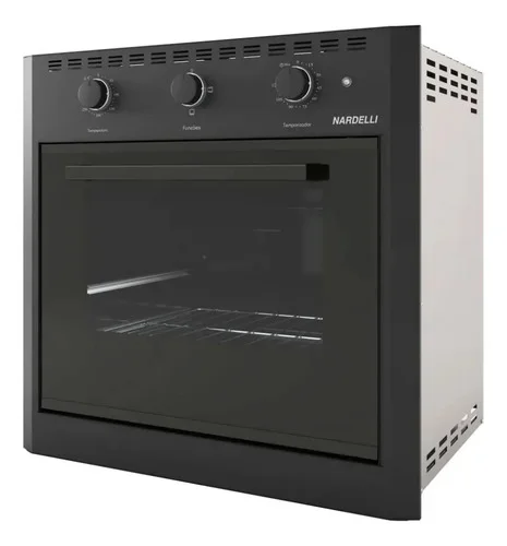 Forno Elétrico De Embutir 60 Litros Nardelli Black E60 Cor Preto 127 V