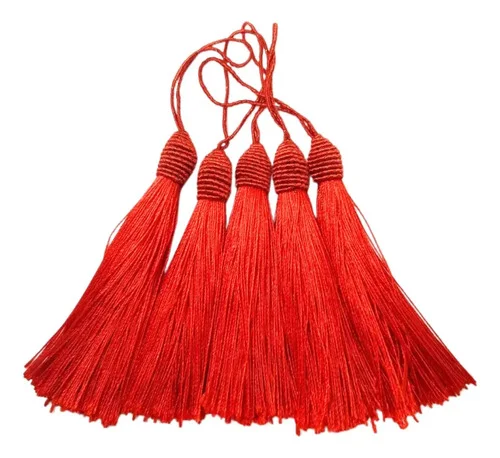 Franja Tassel Pingente Poliéster Tamanho 9cm Com 50 Un